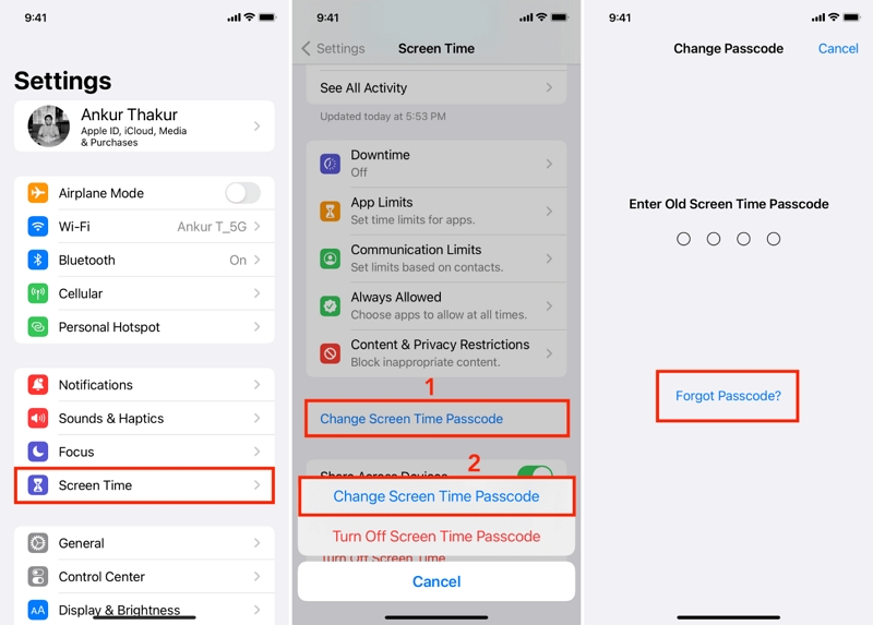 Recover Screen Time Passcode Using Apple ID | Recover Screen Time Restriction Passcode On iPhone