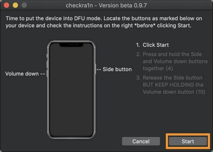 put your iPhone into DFU | Jailbreak iPhone without Passcode