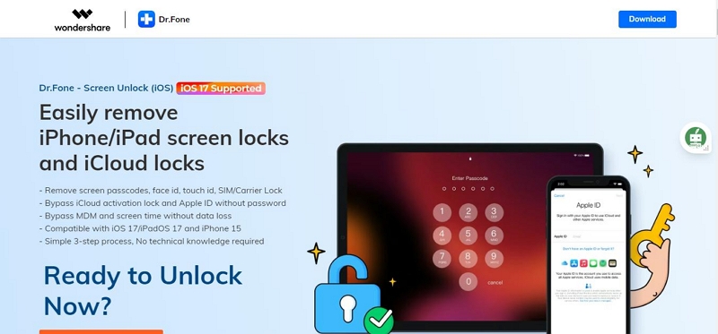Dr.Fone スクリーンロック解除 | ベスト 10 Apple MDM バイパス ツール