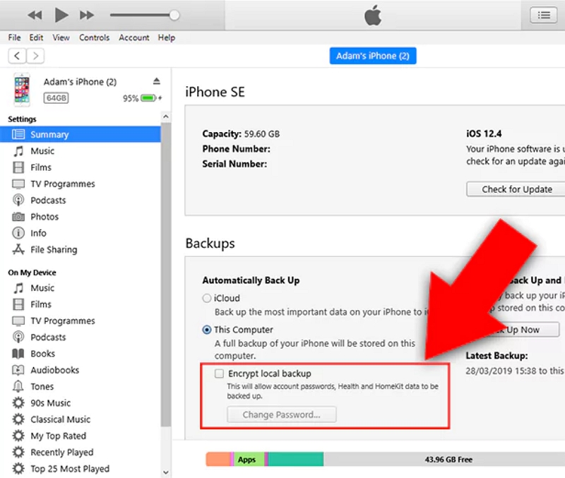 Encrypt Local Backup | Unlock Encrypted iPhone Backup Without Password