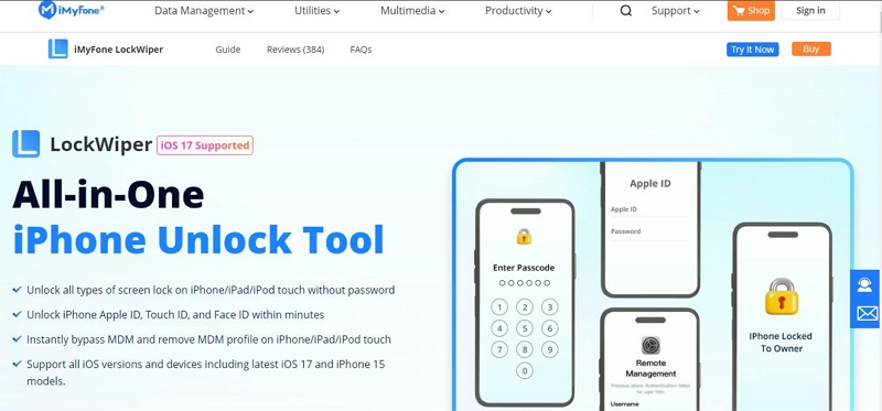 iMyfone LockWiper | ベスト 10 Apple MDM バイパス ツール