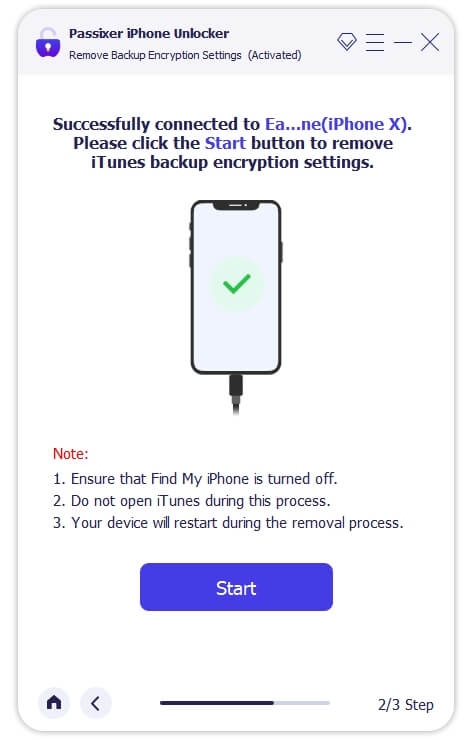 Passixer iPhone Unlocker 2｜パスワードなしでiTunesのバックアップファイルの暗号化を解除する