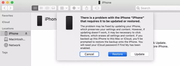 Restore iPhone Through iTunes Step 2 | Correct Passcode Not Working iPhone