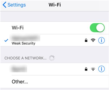 tap i icon next to WiFi | disable Find My iPhone without Password