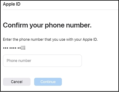 電話番号を入力｜iPhone/iPadでApple IDのパスワードを回避する