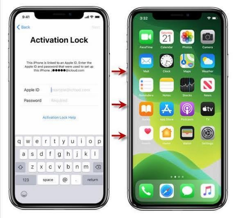 Ask for the Apple ID and password | Bypass iCloud Activation With IMEI