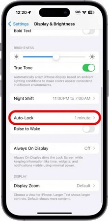 tap Auto-Lock | iPhone Keeps Going To Lock Screen