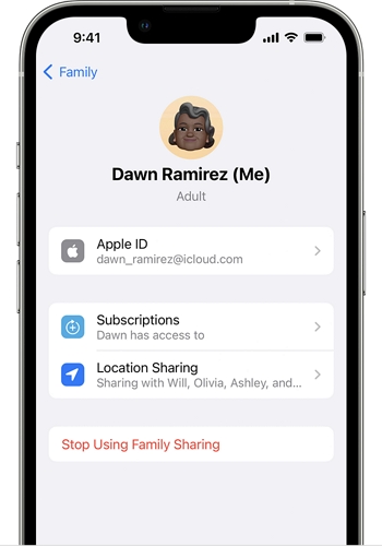 Check Family Sharing List | Find iCloud Email Address