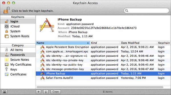 click Passwords | iTunes Could Not Restore the iPhone Because the Password Was Incorrect