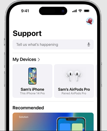 contact Apple Support | disable Find My iPhone without Password