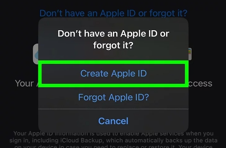 Apple ID を作成 | このストアにないアカウント