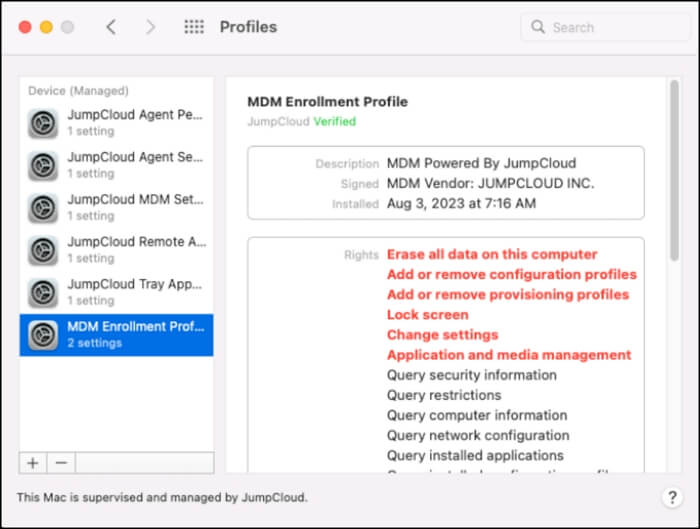 click Minus to delete DEP profile | Remove Apple Device Enrollment Program