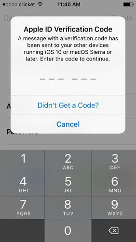 tap Didn't Get a Code | Can’t Verify Apple ID on New iPhone/iPad