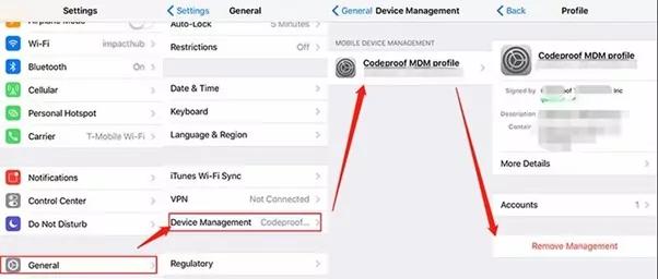 MDM 制限を無効にする | iPhone/iPad で Apple ID からサインアウトできない