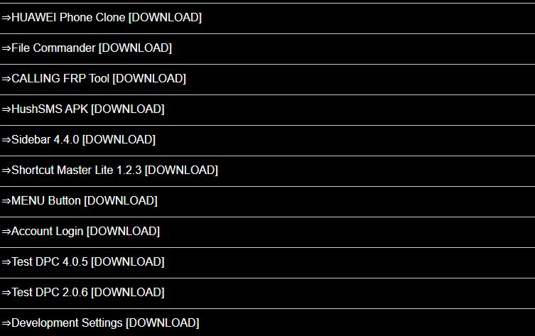 downloading the required FRP apps | frp bypass tools techeligible