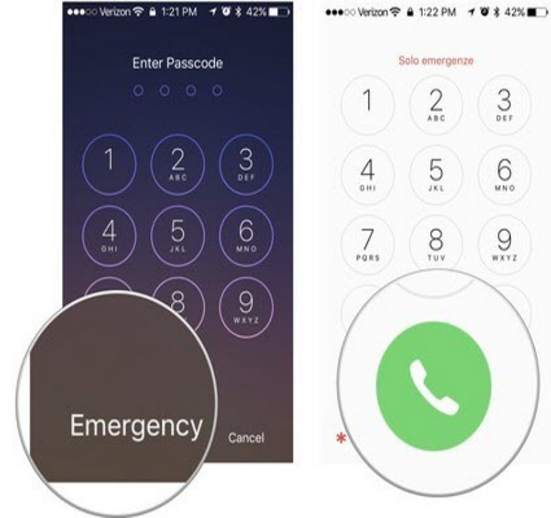 emergency call button | how to reset iphone