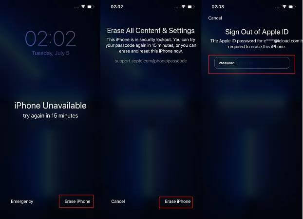 Erase iPhone from Lock Screen | erase iPhone verification fails