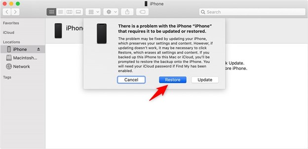 Connect your iPhone to the computer | Erase iPhone Without Passcode