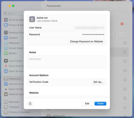 保存されているすべてのパスワードのリストを表示する | iCloud のメールアドレスを見つける