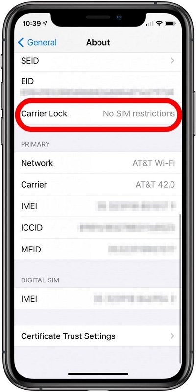 find the Carrier Lock | Find Out If Your iPhone is Unlocked