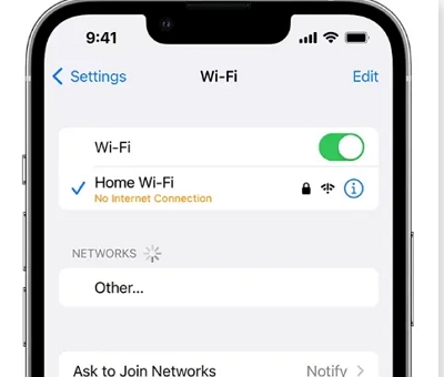 iPhoneのインターネット接続をチェック｜Apple IDがグレーアウトしているのを直す