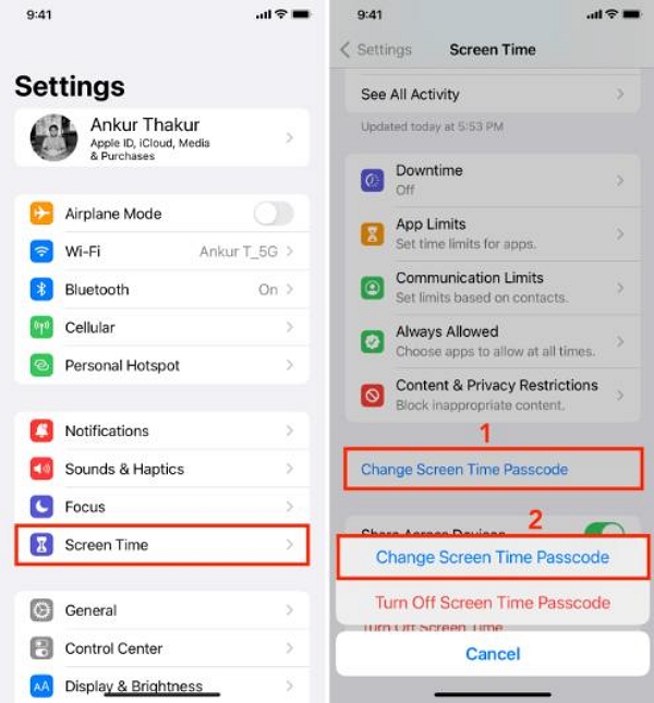 By Turning Off Screen Time | Fix Apple ID Greyed Out