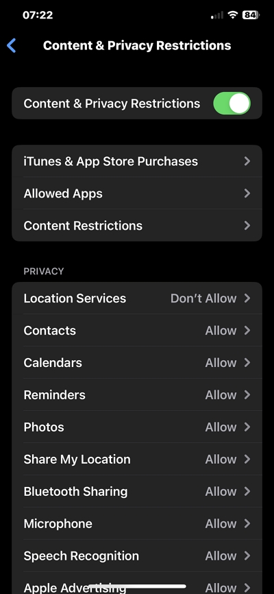 Disallow Changes | Set Password On Apps In iPhone