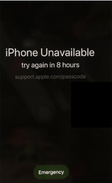 iPhone 8 Hours Unavailable | iPhone Unavailable Try Again in 8 Hours