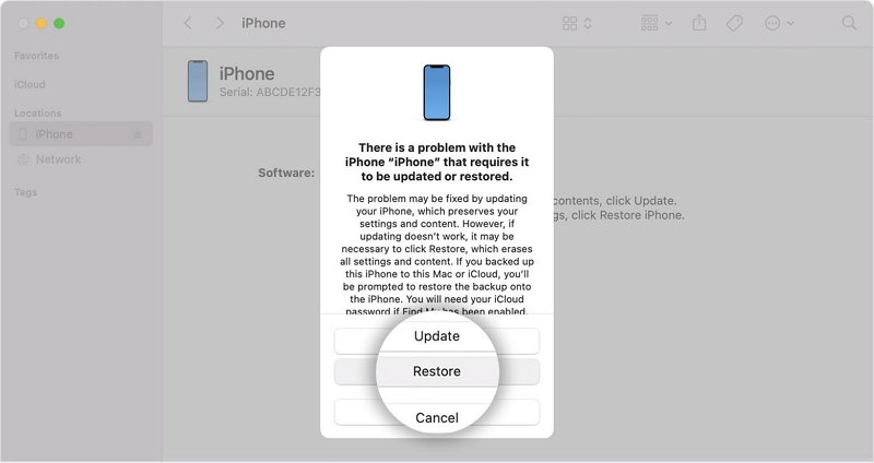 restore your iPhone | unlock your iphone when you forgot the password