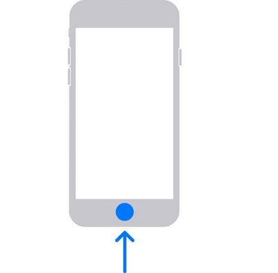 Use the Home button | unlock your iphone when you forgot the password