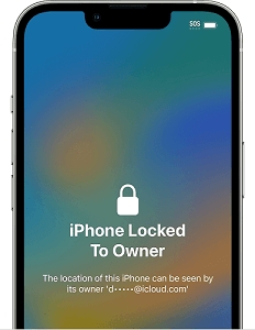locked iphone screen