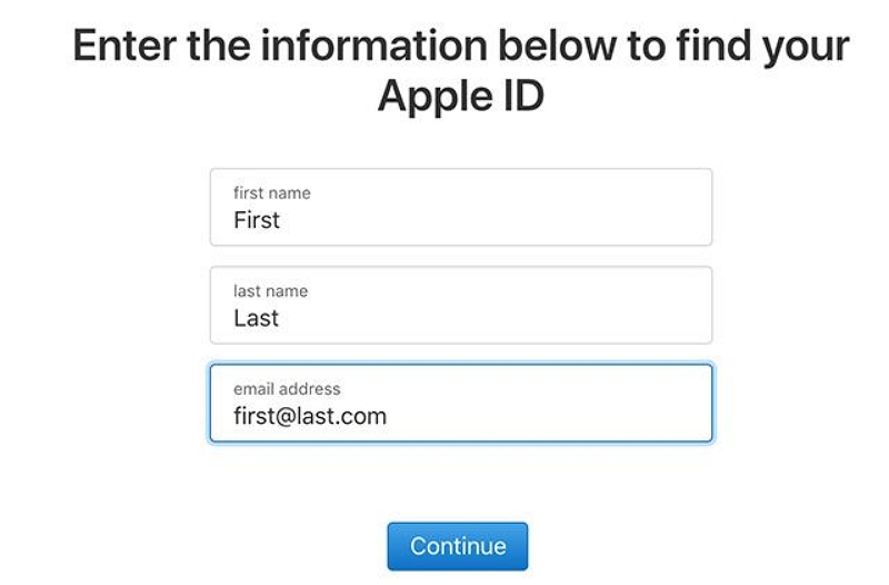姓名を入力してください | Apple ID はこの iPad のロック解除には使用できません