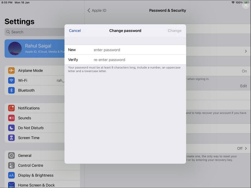 パスワードセキュリティ | iCloud パスワードの回復