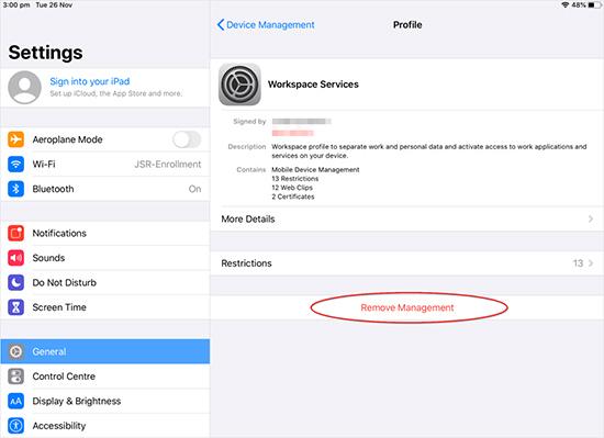 remove Lightspeed MDM removal in Settings | Remove Lightspeed MDM from iPad iPhone