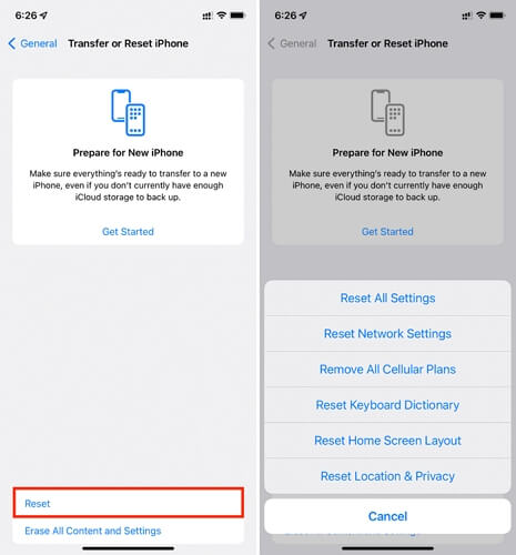 Reset All Settings | Trusted devices list Not Available on iPhone/iPad