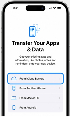 restore iCloud backup | Reset iPhone Passcode without Losing Data