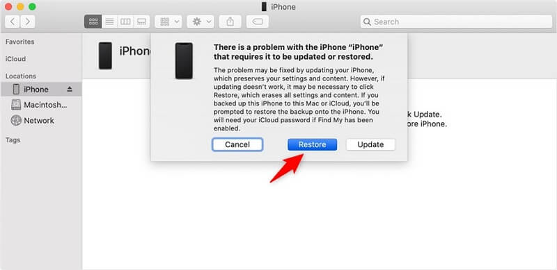 Connect your iPhone to the computer | Reset iPhone Without Screen Time Passcode