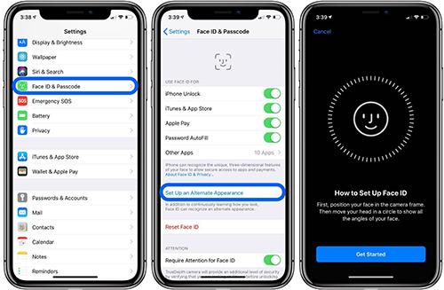 Set Up an Alternative Appearance | Your Passcode Required to Enable Face ID