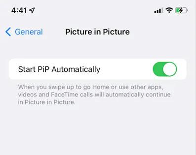 Start PiP Automatically