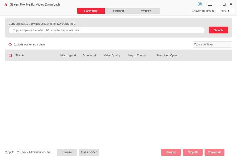 downlaod netflix movies without wifi with StreamFox Netflix downloaser step 2