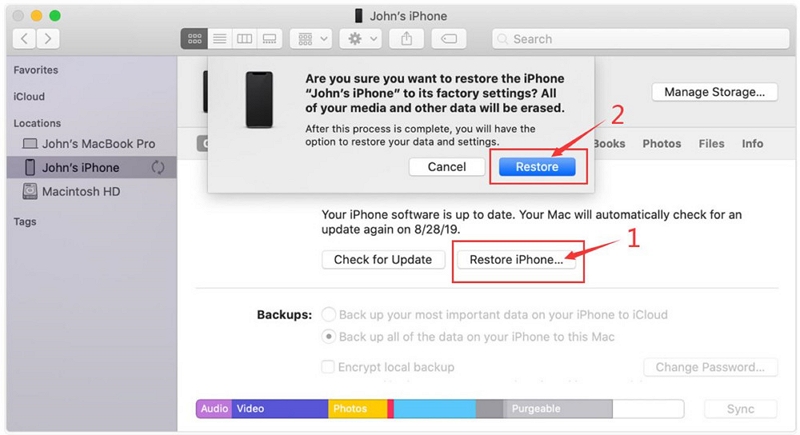 Restore iPhone | Turn Off iPhone Lock Screen