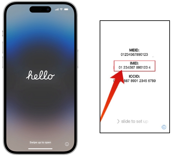 check imei in hello screen | Bypass iCloud Activation With IMEI
