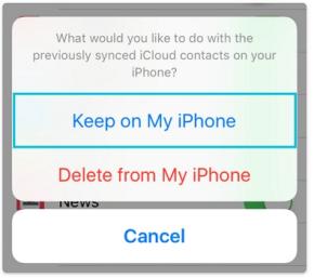 tap Keep on My iPhone | Change Apple ID without Losing Data