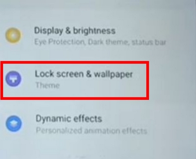 Unlock Android home screen loyout in Vivo Step 1