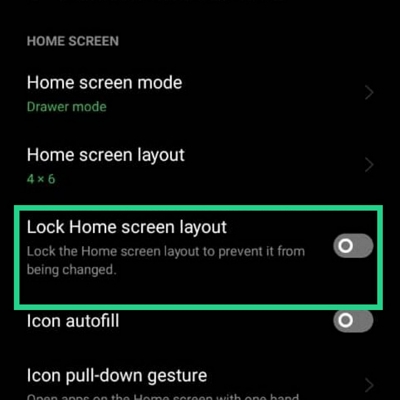 Unlock Android home screen on Samsung Step 3