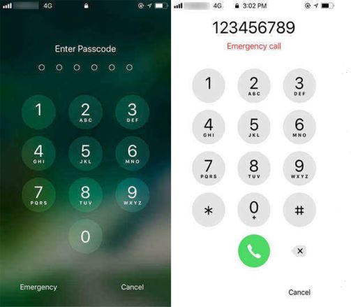 iPhone のロック画面でランダムな数字を入力する | 緊急通話を使用して iPhone のロック画面をバイパスする