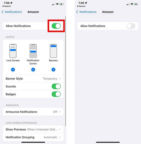 turn off Allow Notification | iPhone Keeps Going To Lock Screen