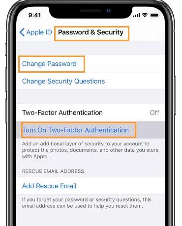 enter your new password | Apple ID Locked for Security Reasons