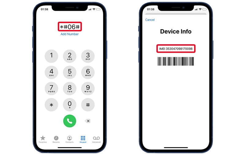 iPhone IMEI番号を取得する | Vodafone iPhoneのロックを解除する