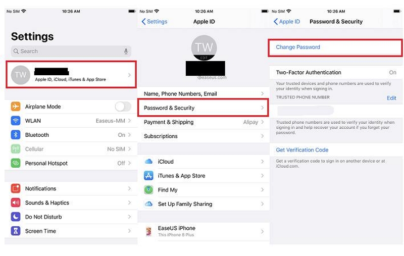 create a new password | Unlock iPad Without Apple ID